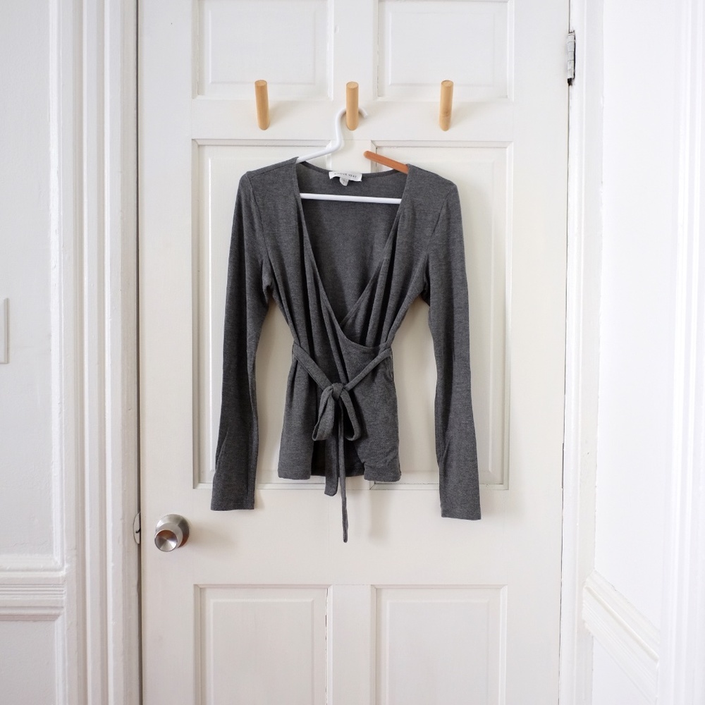 Amour Vert wrap sweater top | Small